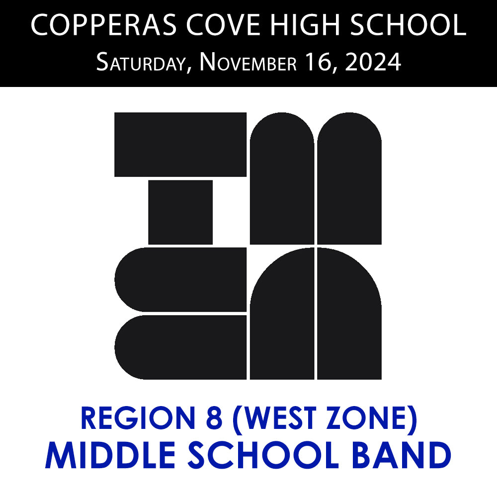 Region 8 (WEST ZONE) Middle School Band (11.16.24)